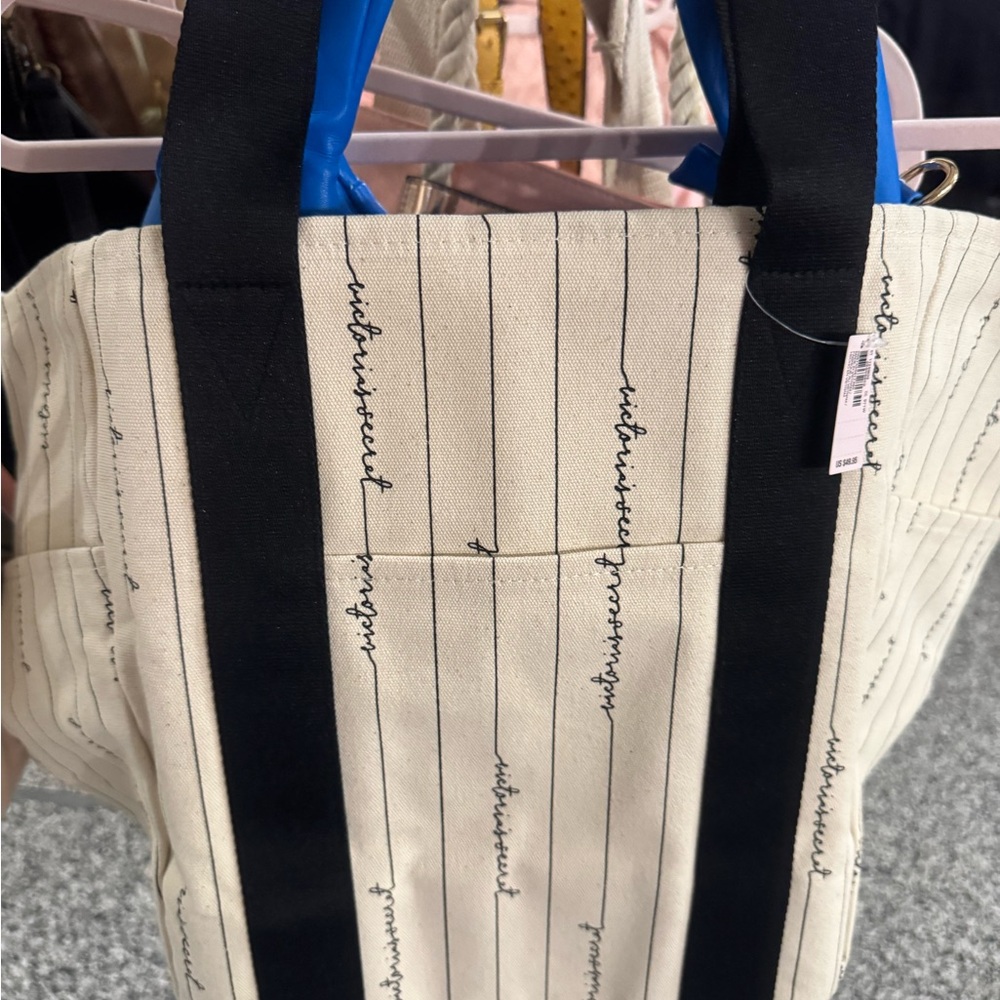 Victoria’s Secret Black and Cream Tote Bag